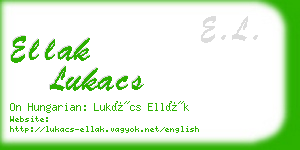 ellak lukacs business card